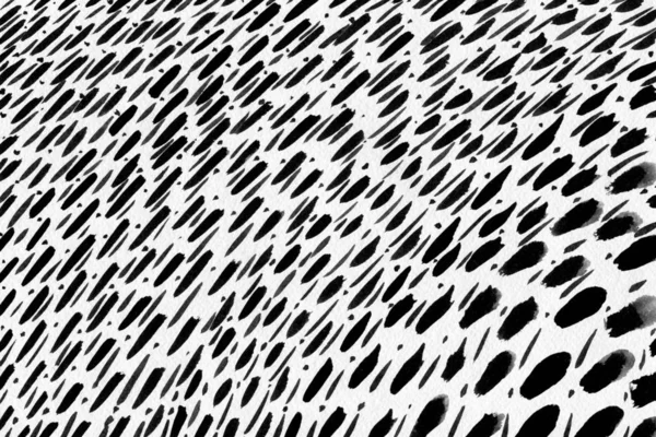 Абстрактный Черно Белый Фон Белыми Полосками Штрихами Точками Акварель Фон — стоковое фото