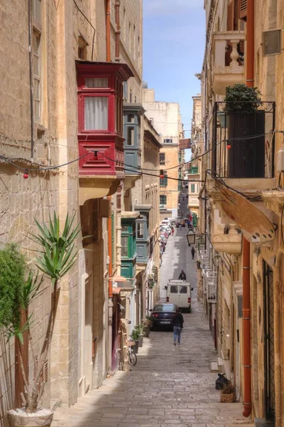 Triq San Zakkarija Valetta Malta — Stok fotoğraf