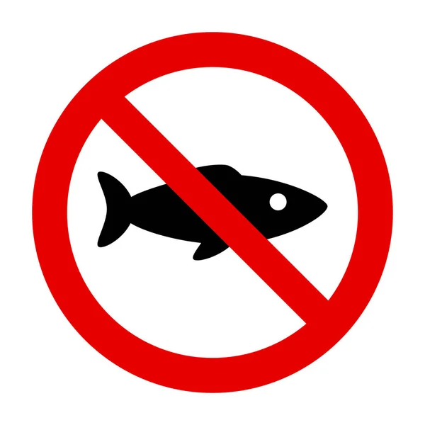 Fish Prohibition Sign — Stock Photo, Image