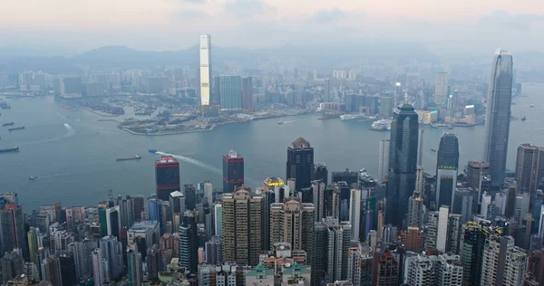 Victoria Peak Hong Kong November 2018 Hong Kong Skyline — Stock Photo, Image