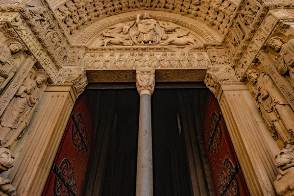 Facciata Ovest Della Cattedrale Saint Trophime Arles Francia Bouches Rhone — Foto Stock