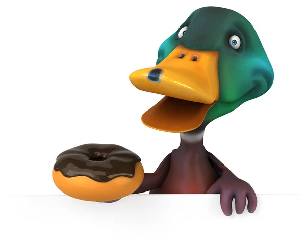 Fun duck - 3D Illustration