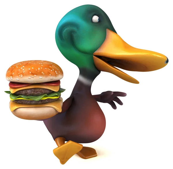 Fun Duck Illustration — Stockfoto