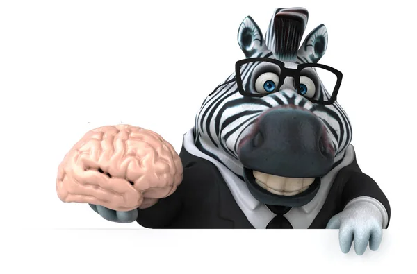 Fun Zebra Illustration — Stock Photo, Image