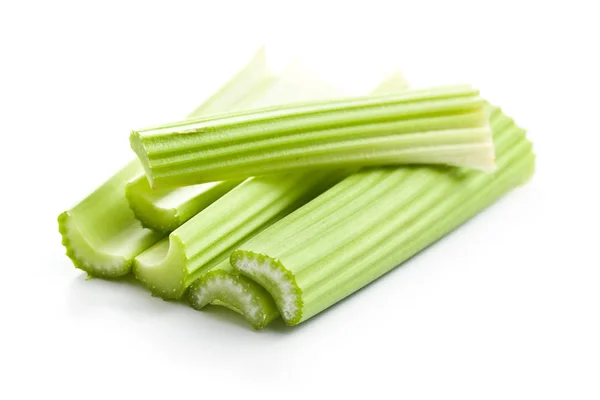 Celer Řezání Celer Stonky Izolované Bílém Pozadí — Stock fotografie