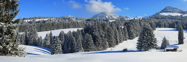 Sonthofen Conocida Por Hermoso Paisaje Paisajes Invierno — Foto de Stock