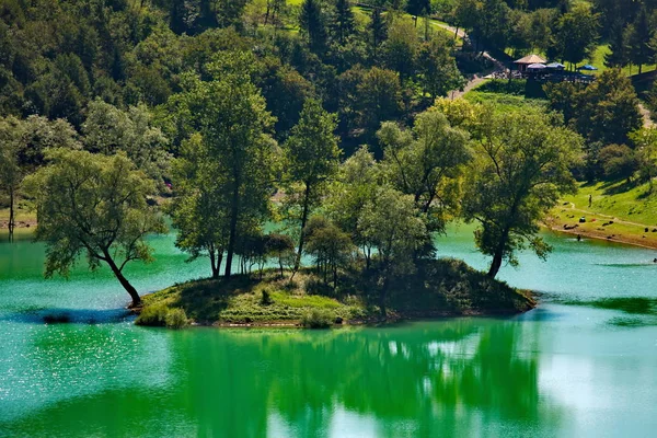 Lago Tenno Lago Montanha Itália Tenno Trentino — Fotografia de Stock