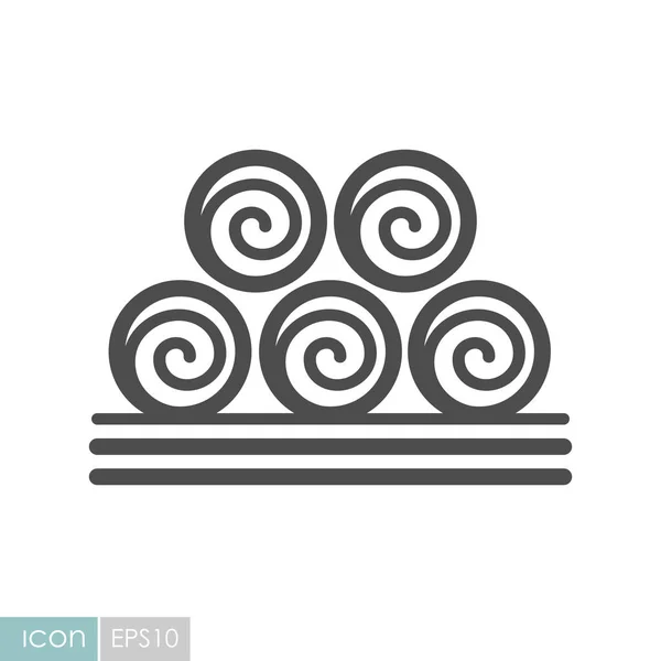Rund Höbalsikon Jordbruksskylt Diagram Symbol För Din Webbplats Design Logotyp — Stockfoto