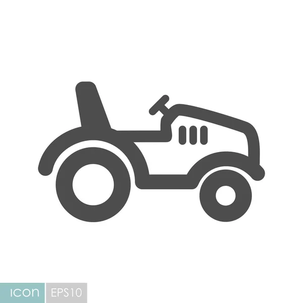 Ikona Ciągnika Maszyna Rolnicza Znak Rolnictwa Symbol Graficzny Dla Projektu — Zdjęcie stockowe