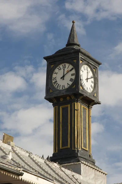 Orologio Sul Molo Brighton East Sussex Inghilterra — Foto Stock