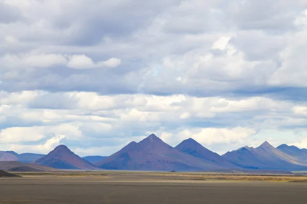 Opuszczony Krajobraz Wzdłuż Centralnych Wyżyn Islandii Panorama Islandii Droga F907 — Zdjęcie stockowe