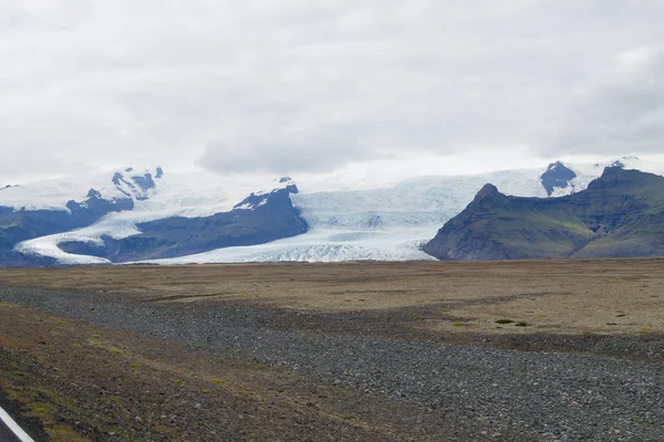 Geleira Islândia Vatnajokull Glaciar Vista Sul Islândia Paisagem — Fotografia de Stock