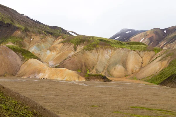 Landmannalaugar Area Landschaft Fjallabak Nature Reserve Island Farbige Berge — Stockfoto