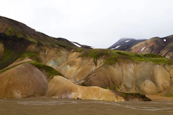 Paysage Région Landmannalaugar Réserve Naturelle Fjallabak Islande Montagnes Colorées — Photo