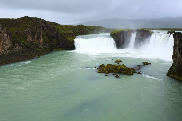 Godafoss Valt Het Zomerseizoen Uitzicht Ijsland Ijslands Landschap — Stockfoto