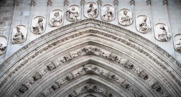 Detalle Arquitectónico Catedral Santa María Toledo España — Foto de Stock