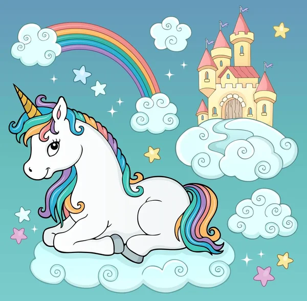 Unicorn Objects Theme Image Picture Illustration — Stock Photo, Image