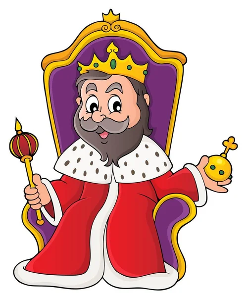 Koning Troon Thema Afbeelding Afbeelding Illustratie — Stockfoto