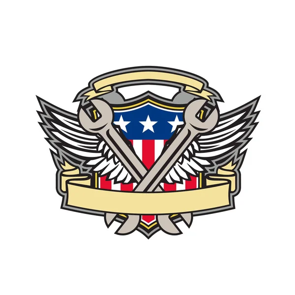Maskot Ikonu Obrázku Překřížené Klíče Armádní Letectvo Křídla Americký Usa — Stock fotografie