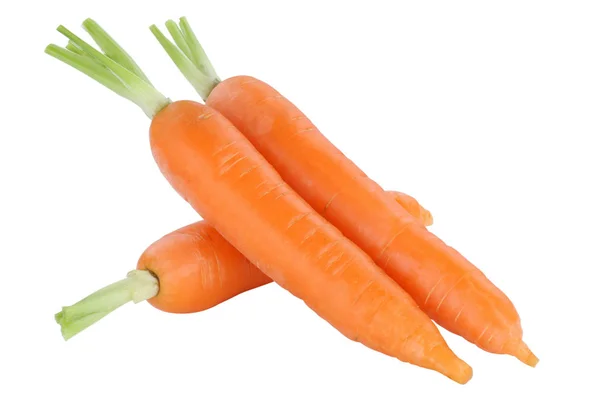 Морковь Морковь Нарезанный Ломтик Здорового Питания Овощ Изолирован Белом Фоне — стоковое фото