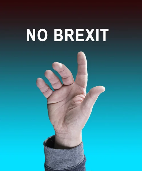 Nessuna Brexit Simbolo Foto — Foto Stock