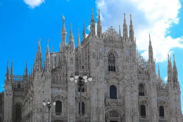 Καθεδρικός Ναός Του Μιλάνου Duomo Milano Στο Μιλάνο Ιταλία — Φωτογραφία Αρχείου