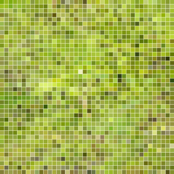 Elvont Négyzet Pixel Mozaik Háttér Zöld — Stock Fotó