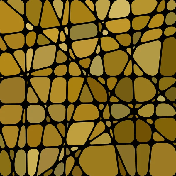 Abstrato Fundo Mosaico Vidro Manchado Amarelo Marrom — Fotografia de Stock