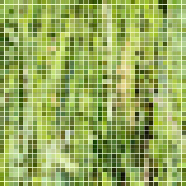 Abstrait Pixel Carré Fond Mosaïque Vert — Photo