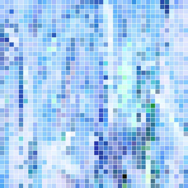 Abstract Square Pixel Mosaic Background Blue — ストック写真