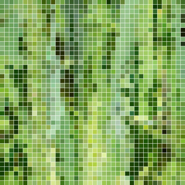 Abstrait Pixel Carré Fond Mosaïque Vert — Photo