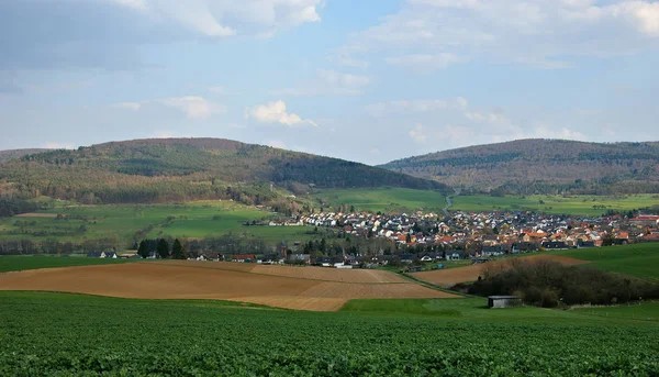 Vue Sur Village Été — Photo