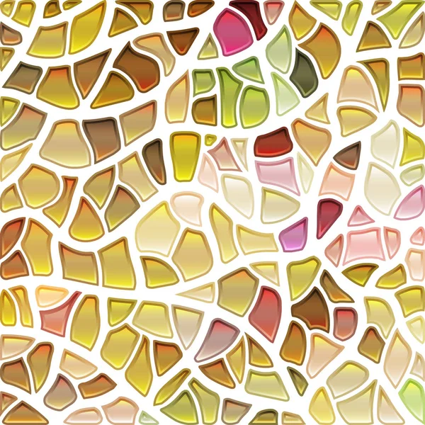 Fondo Abstracto Mosaico Vidrieras Amarillo Beige — Foto de Stock