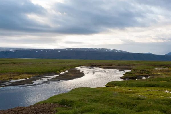 Panorama Région Hvitarvatn Paysage Rural Islandais Paysages Islandais — Photo