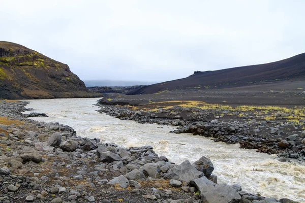 Pustá Krajina Oblast Kalderu Askja Island Islandské Vysočiny — Stock fotografie