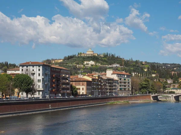 Veduta Del Fiume Adige Verona — Foto Stock