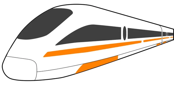 Train Rail Express Fast Modern Technology Illustration — Stock Photo, Image