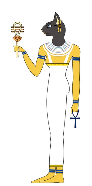 Animal Cat Ancient Egyptian Religion Illustration — Stock Photo, Image