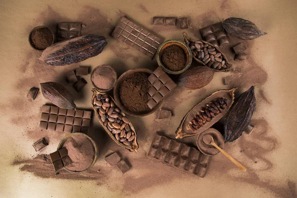 Set Von Schokoladenbonbons — Stockfoto
