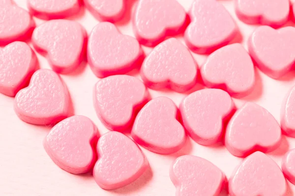 Heart Shape Candy Copy Space — Stock Photo, Image