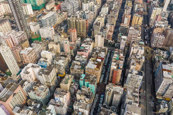 Sham Shui Hong Kong Março 2019 Vista Superior Cidade Hong — Fotografia de Stock