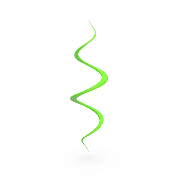 Den Renderingen Grön Spiral Line — Stockfoto
