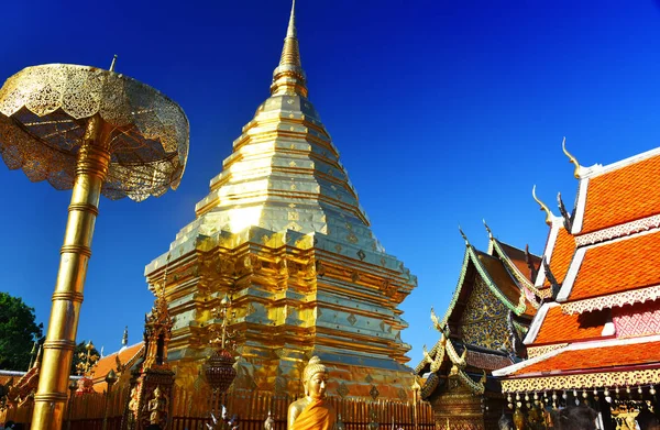 Wat Phra Doi Suthep Tempio Buddista Nella Provincia Chiang Mai — Foto Stock