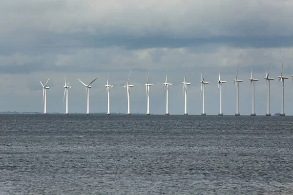 Offshore Windkraftanlagen Auf Dem Meer Kopenhagen Dänemark — Stockfoto