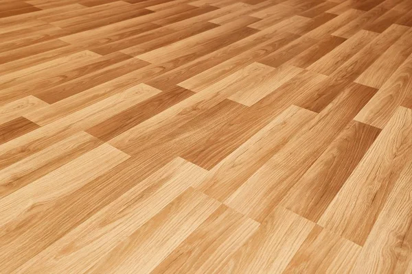 Glänzender Holzboden Der Licht Reflektiert — Stockfoto