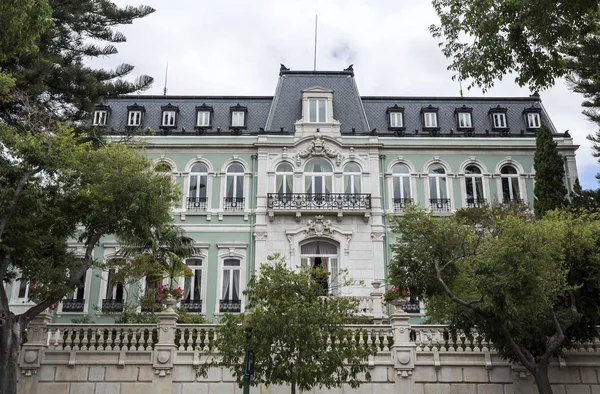 Pohled Přepychový Neoklasicistní Palác Vale Flor Postavený Počátku Století Lisabonu — Stock fotografie