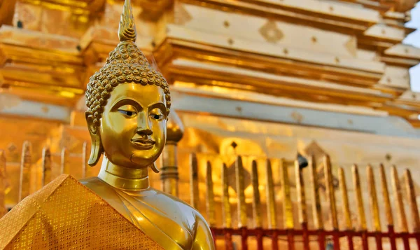 Wat Phra Doi Suthep Templo Budista Província Chiang Mai Tailândia — Fotografia de Stock