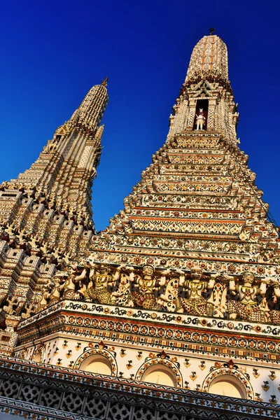 Wat Arun Ratchawararam Templo Budista Bangkok Tailândia — Fotografia de Stock