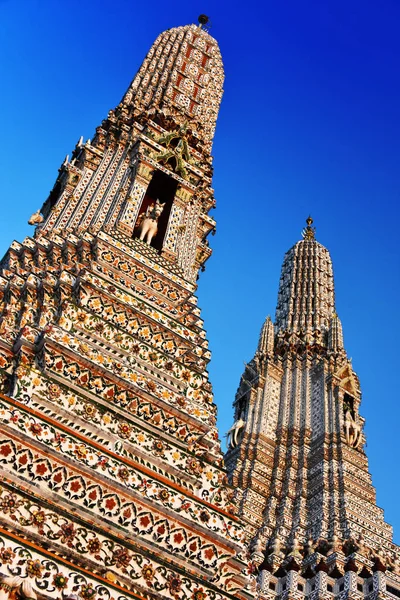 Wat Arun Ratchawararam Tempio Buddista Bangkok Thailandia — Foto Stock