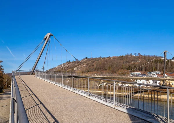 Gångbro Över Floden Altmuehl Kelheim — Stockfoto